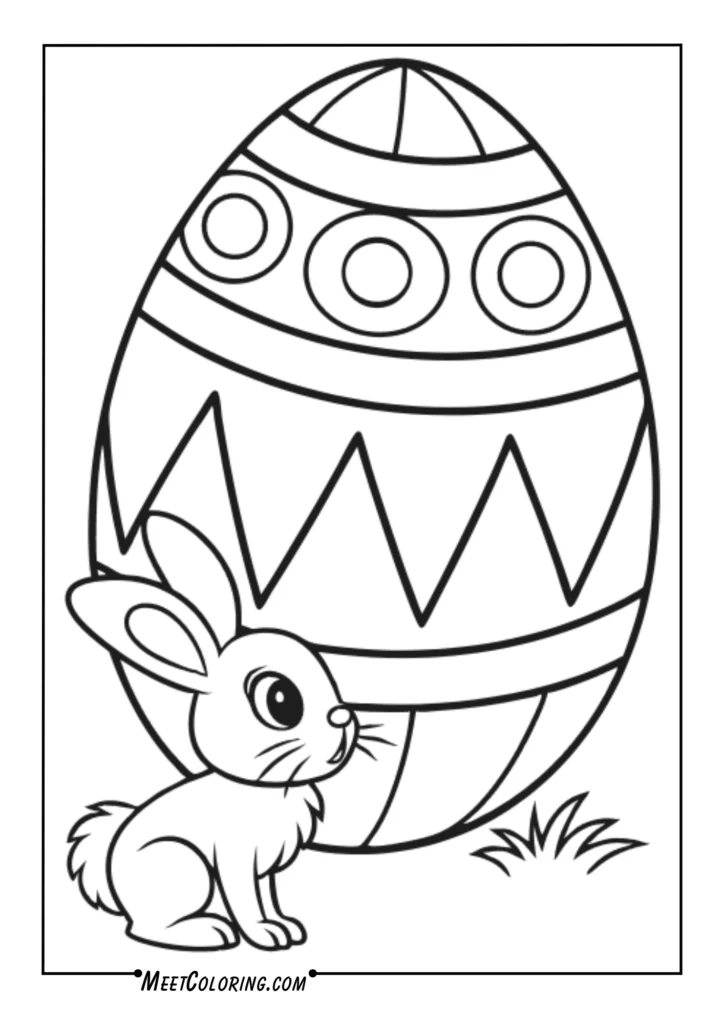 Big egg outlines for toddlers