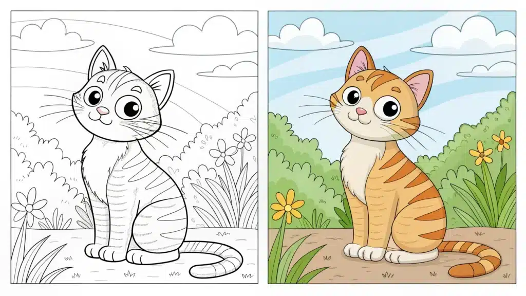 Cat Coloring Pages