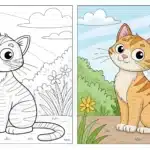Cat Coloring Pages