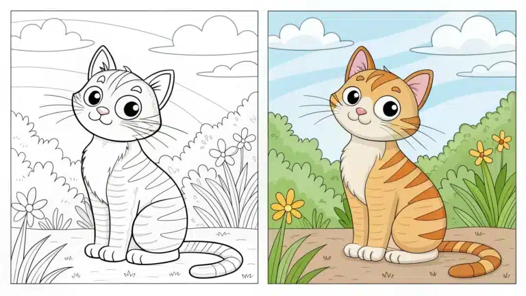 Cat Coloring Pages