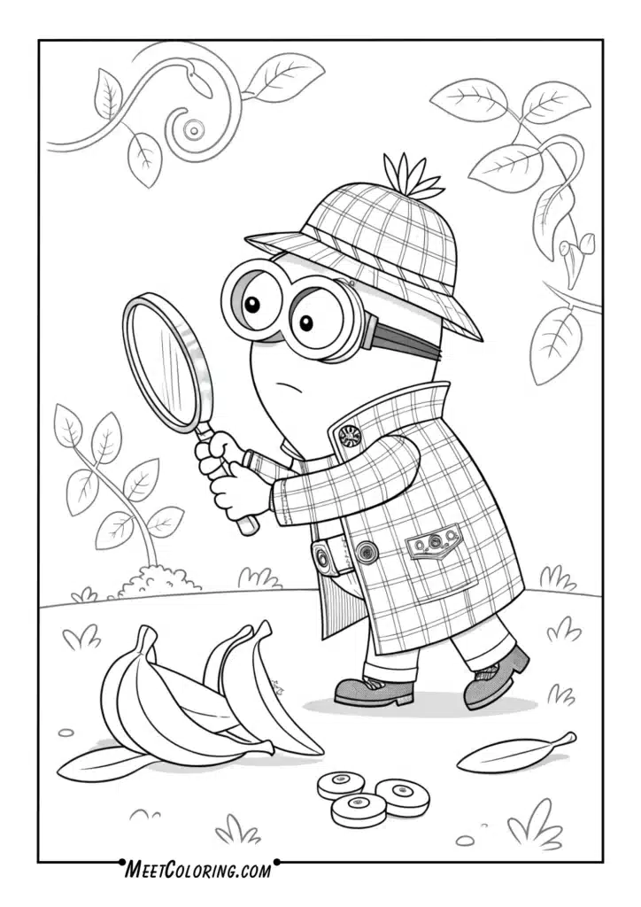 Detective Minion with Magnifying Glass