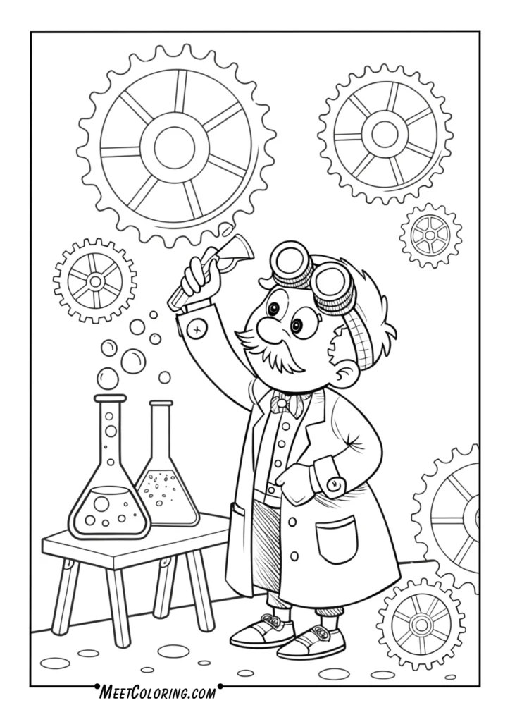 Dr. Nefario in the Lab