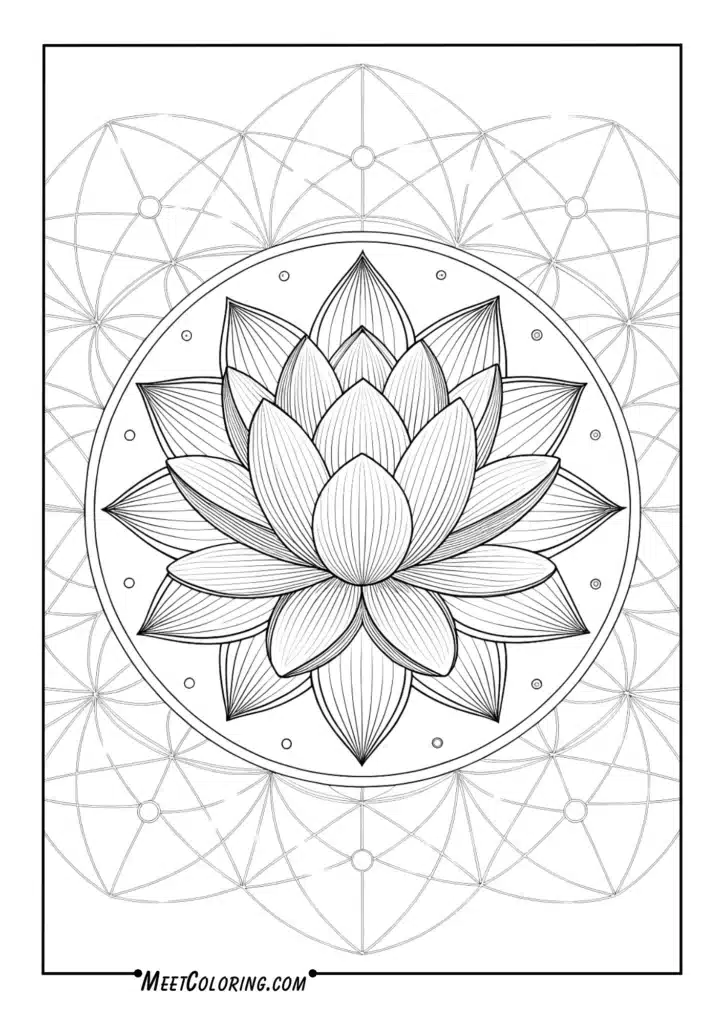 Floral Lotus Mandala