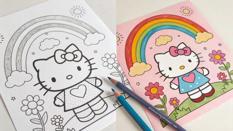 Hello Kitty Coloring Pages