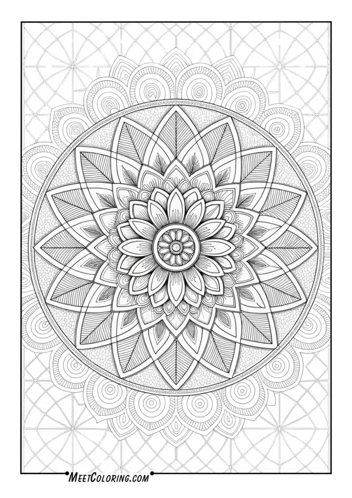 Layered Grid Mandala