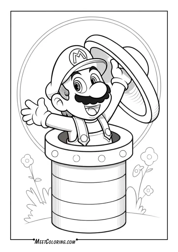 Mario in Warp Pipe