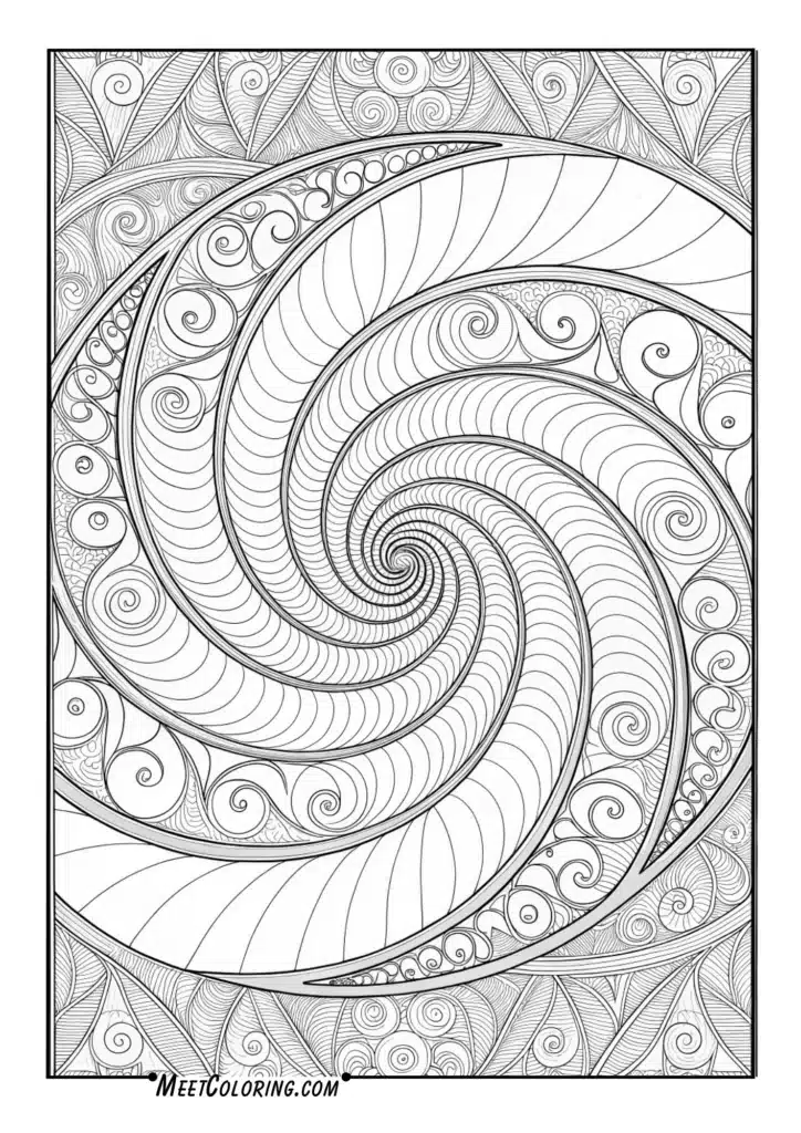 Optical Spiral Mandala