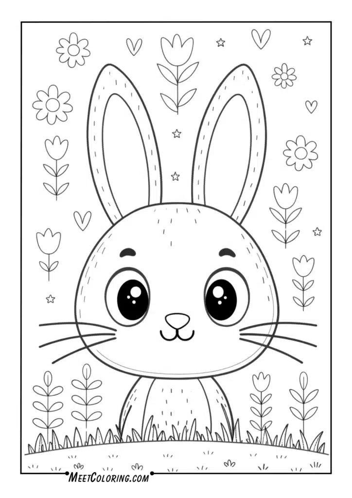 Oversized bunny faces