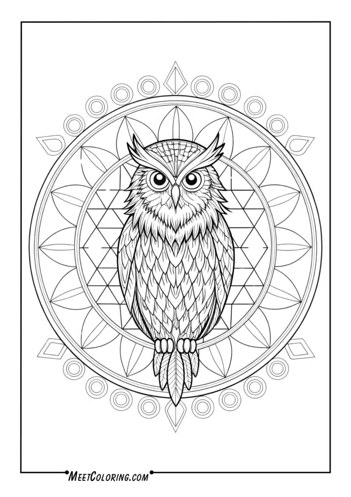 Owl Mandala