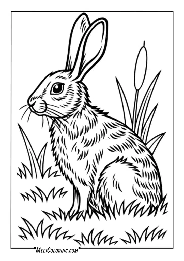Realistic rabbit illustrations