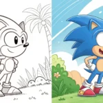 Sonic Coloring Pages