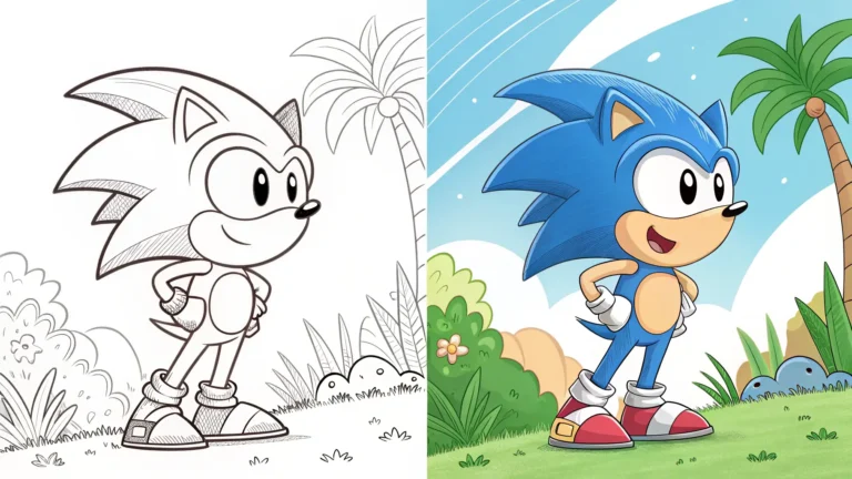 Sonic Coloring Pages