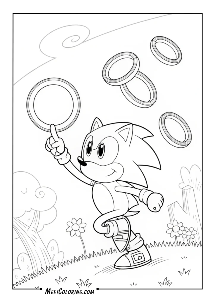 Sonic with Floating Rings