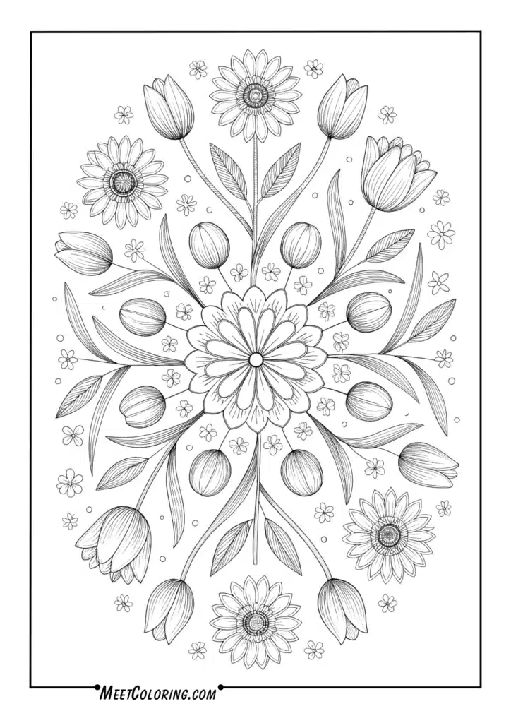 Spiral Bloom Mandala