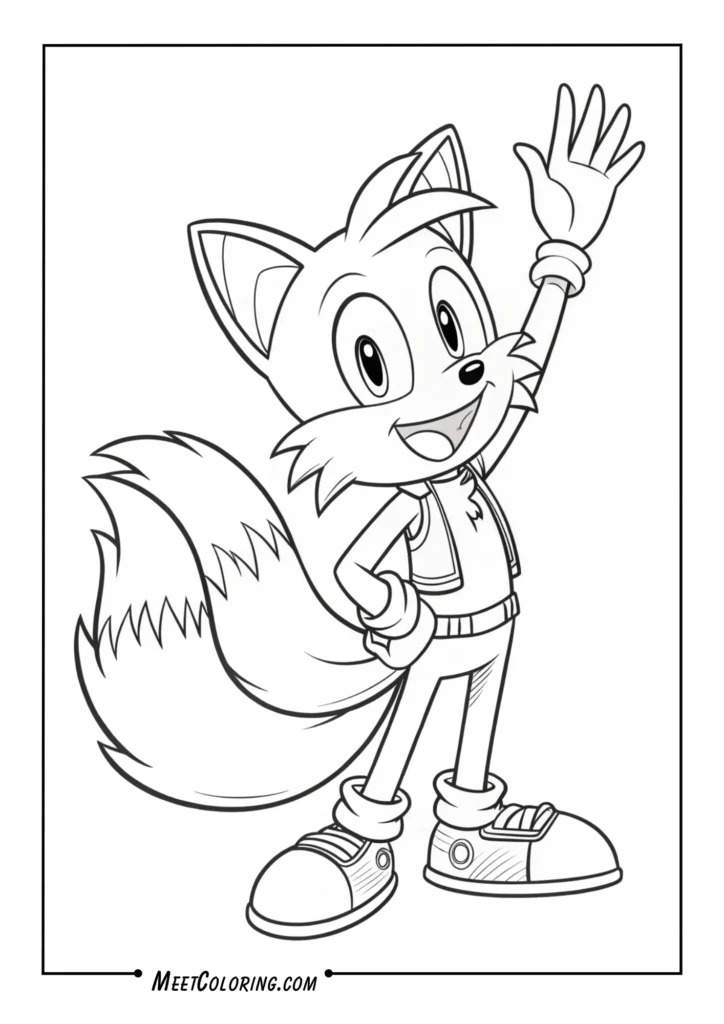 Tails Waving
